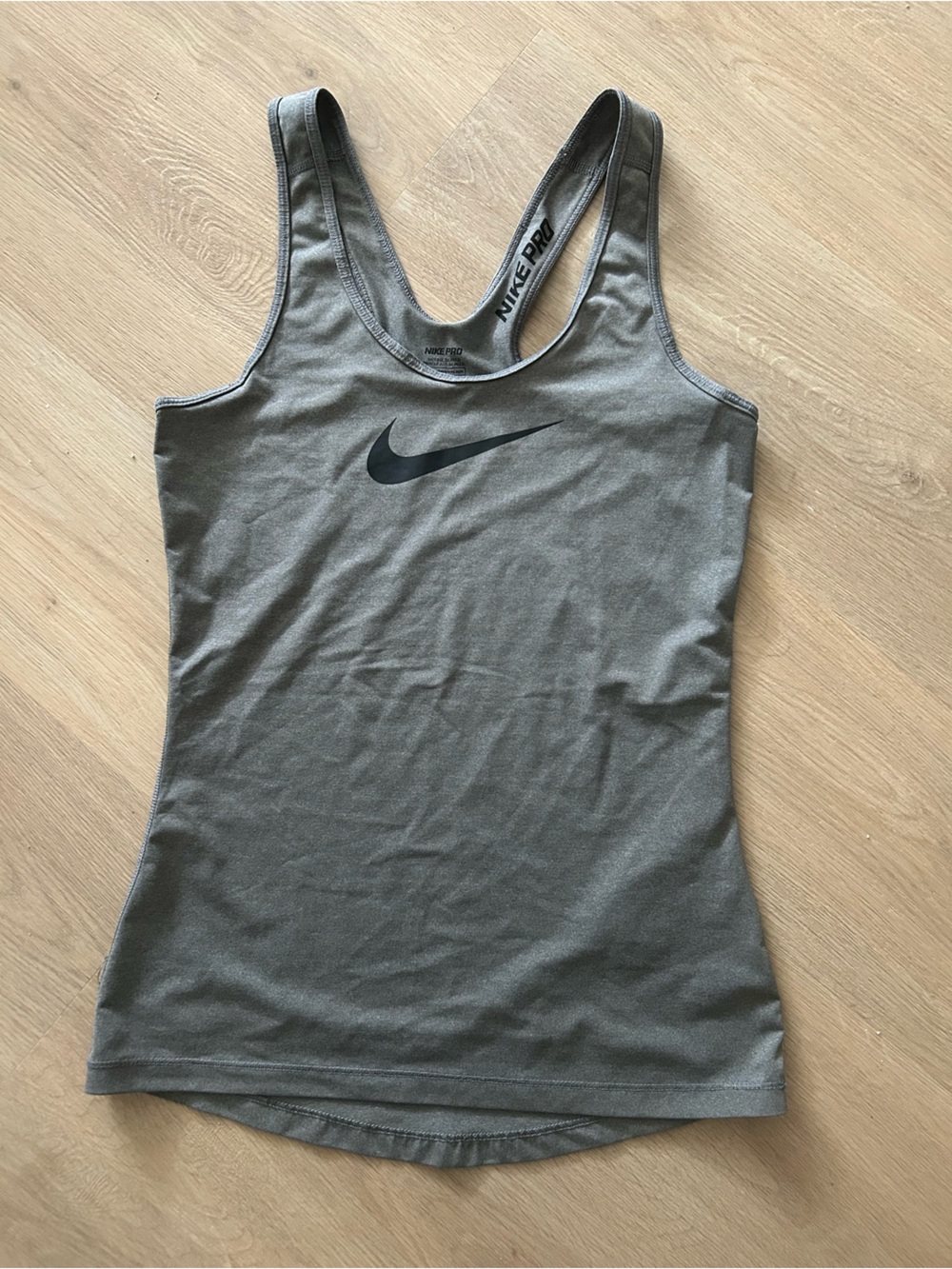 Nike Gray Performance Racerback Sports Bra
